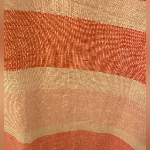 Like new! Island Company Pink and White Linen Shift Dress, sz M - Picture 4 of 8